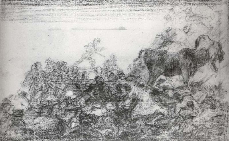 Francisco Goya Preparatory drawing for plate oil painting picture